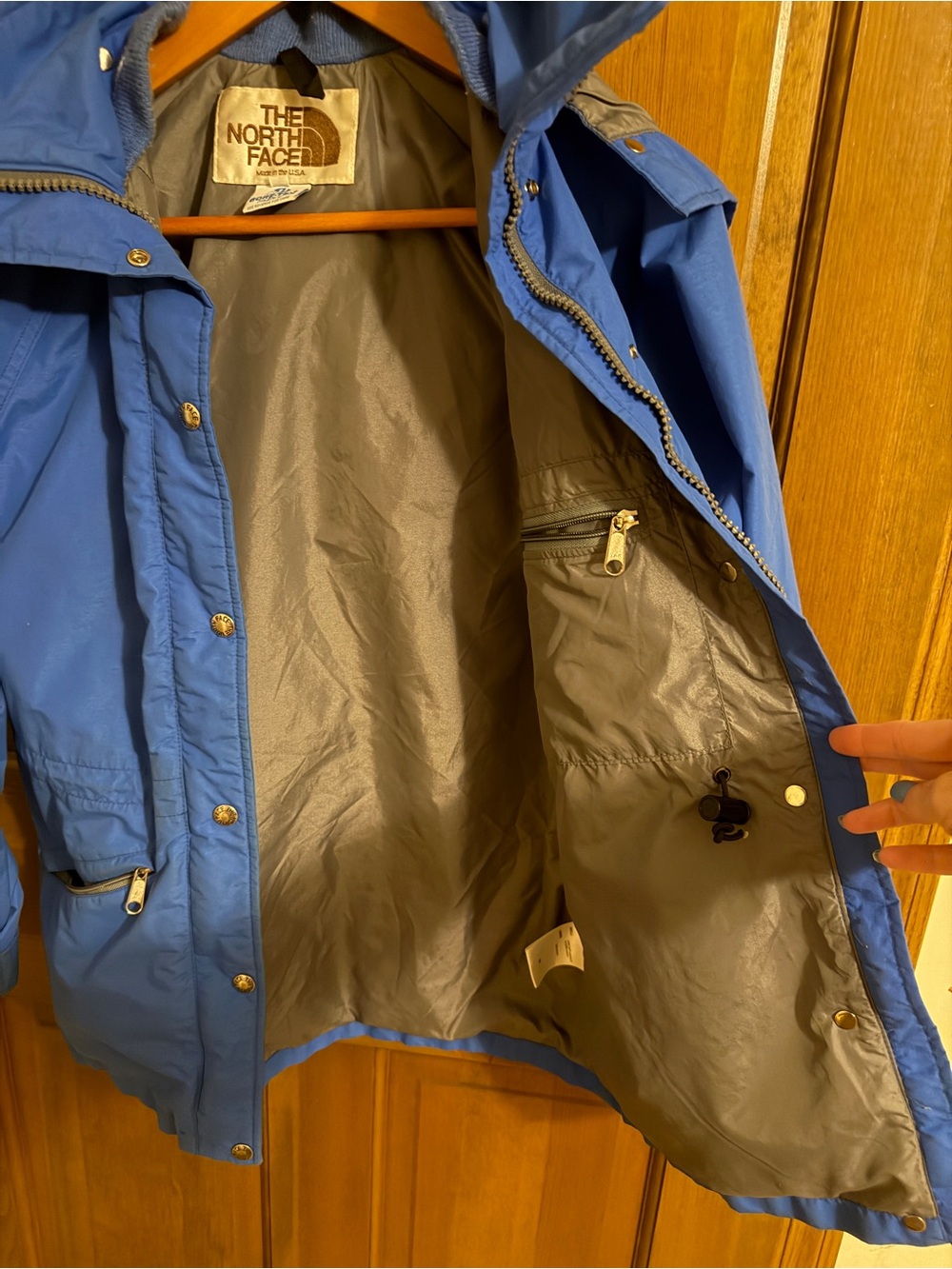 Vintage The North Face Gore-Tex Winter Jacket W-S Blue Made in USA